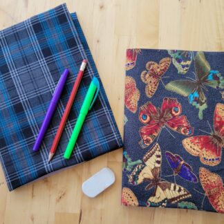 Martha composition notebook cover, composition notebook cover, fabric cover for composition notebooks, Busy Birdies Studio
