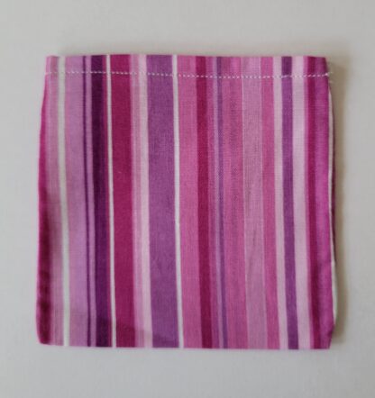 In the Red pouches, In the Red pantiliner pouches, pantiliners, personal hygiene, menstrual product storage pouches, Busy Birdies Studio, purple stripe pantiliner pouches