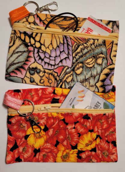 Lorinda long zip pouch, Lorinda pouch, long zippered pouch, Busy Birdies Studio, handsewn accessories, handcrafted accessories